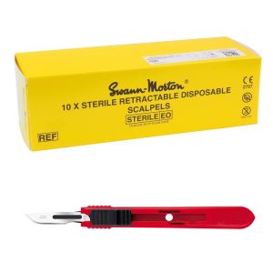 Swann Morton intrekbare scalpels RVS, steriel, nr. 10 (10 st.)
