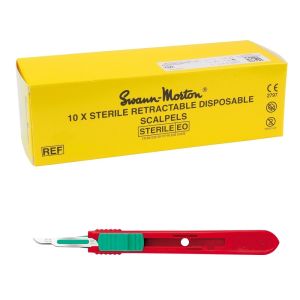 Swann Morton intrekbare scalpels RVS, steriel, nr. 15 (10 st.)