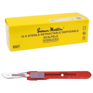 Swann Morton intrekbare scalpels RVS, steriel, nr. 21 (10 st.)