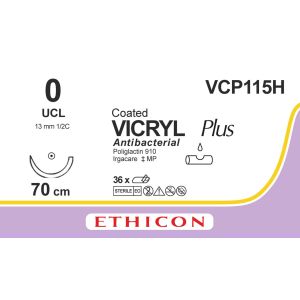 Vicryl Plus violet 0, UCL naald, VCP115H, 36 stuks