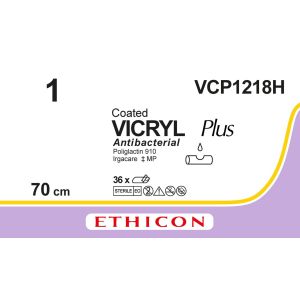 Vicryl Plus violet 1, VCP1218H, 36 stuks
