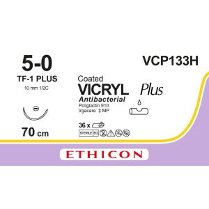 Vicryl Plus violet 5-0, TF-1 PLUS naald, VCP133H, 36 stuks
