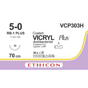 Vicryl Plus violet 5-0, RB-1 PLUS naald, VCP303H, 36 stuks