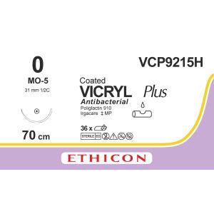 Vicryl Plus gecoat violet 0, MO-5 naald, VCP9215H, 36 stuks