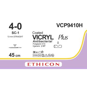 Vicryl Plus violet 4-0, SC-1 naald, VCP9410H, 36 stuks