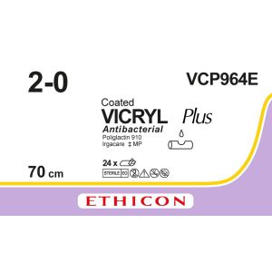 Vicryl Plus ongekleurd 2-0, VCP964E, 24 stuks