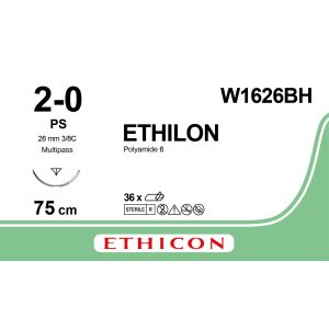 Ethilon zwart 2-0, PS PRIME MP naald, W1626BH, 36 stuks