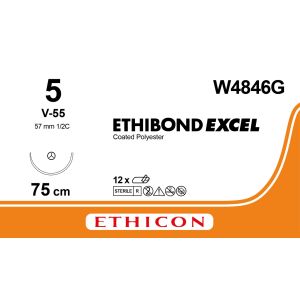 Ethibond Excel groen 5, V-55 naald, W4846G, 12 stuks