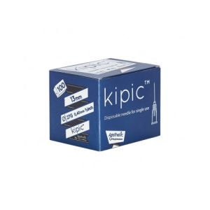 KIPIC injectienaald 27G x 13 mm, lichtgrijs, steriel Luer-Lock, 100 stuks