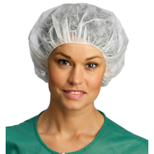Basismuts Annie gemengde kleuren met elastiek L (zonder latex), per 150 stuks