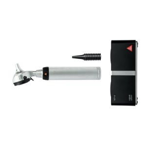 HEINE BETA 400 LED F.O. otoscoopkit met 3,5 V BETA4 NT oplaadbaar handvat, NT4 tafeloplader en 10 AllSpec wegwerptips