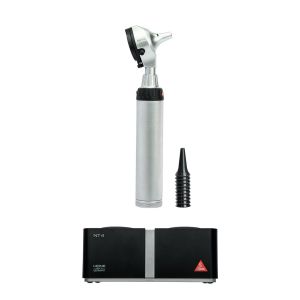 HEINE BETA 200 F.O. LED otoscoop kit met BETA4 NT oplaadbaar handvat en NT4 tafellader