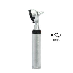 HEINE BETA 200 F.O. LED otoscoop set met BETA4 USB-oplaadbare handgreep + USB-snoer + plug-in voeding en accessoires
