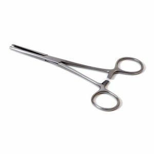 Kocher arterieklem 1x2 tanden 16 cm, recht uitneembaar