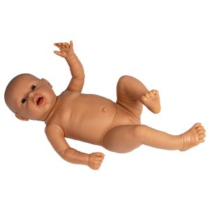 Oefenbabymodel voor oudereducatie, meisje, medium huid, normale leeftijd