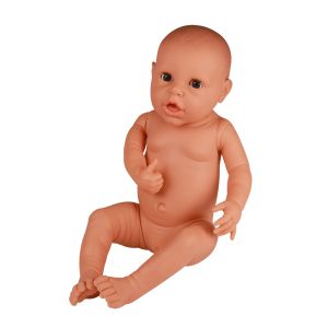 Neonatale pop voor luieroefeningen, meisje, lichte huid