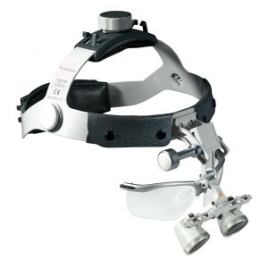 HEINE HR 2,5x binoculaire loepenset B met i-View op Professional L hoofdband met S-GUARD, werkafstand 420 mm