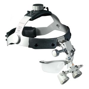 HEINE HR 2,5x binoculaire loepenset B met i-View op Professional L hoofdband met S-GUARD, werkafstand 520 mm
