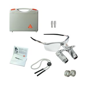 HEINE HRP binoculaire loep 4x op 340 mm werkafstand met i-View op S-FRAME, set in draagkoffer