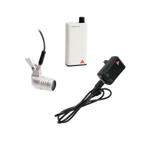 HEINE LoupeLight2 LED hoofdverlichting met mPack mini en E4-USB plug-in voeding