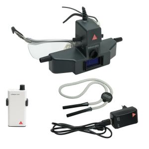 HEINE SIGMA 250 M2 indirecte oftalmoscoop kit met S-FRAME, mPack mini en E4-USB plug-in voeding