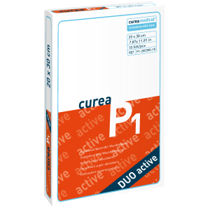 Curea P1 superabsorberend wondverband Duo Active 20 x 30 cm steriel, 10 stuks