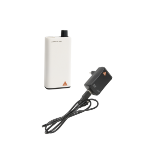 Heine mPack mini met Li-ion oplaadbare batterij en E4-USB plug-in transformator