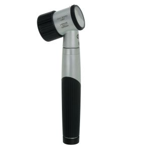 HEINE mini 3000 LED dermatoscoop met contactplaat met schaalverdeling, mini 3000 batterijhandvat en 10 ml dermatoscopie-olie