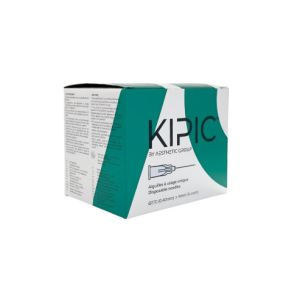 KIPIC injectienaald 27G x 4 mm, lichtgrijs, steriel Luer-Lock, 100 stuks