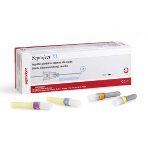 Septoject XL dentale injectienaald 30G x 10 mm (0,3 x 10 mm), 100 stuks