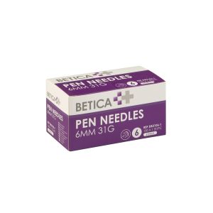 Betica pennaald 6 mm x 31G, 100 stuks