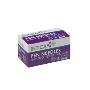Betica pennaald 6 mm x 32G, 100 stuks