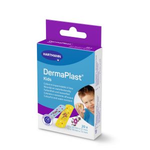 DermaPlast Kids pleister, 2 maten, 20 stuks