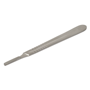 Scalpelhouder voor mes nr. 3 of 4 roestvrij staal