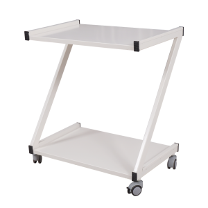 Z-vormige instrumenten-trolley plank roestvrij staal