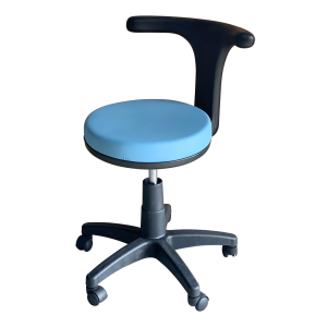 Medische kruk T-vormige rugleuning blauw