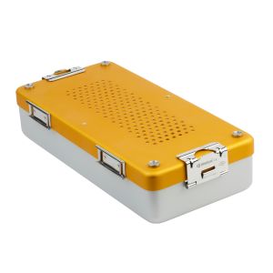 Bahadır sterilisatiecontainer 30 x 14 x 7 cm geel