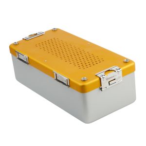Bahadır sterilisatiecontainer 30 x 14 x 10 cm geel