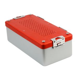 Bahadır sterilisatiecontainer 30 x 14 x 10 cm rood