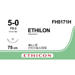 Ethilon zwart 5-0, FS-2 naald, FH5171H, 36 stuks