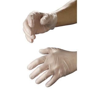 HEKA vinyl handschoenen L per paar niet steriel gepoederd, 25 PR