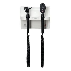 HEINE EN 200 wandunit met K180 LED F.O. otoscoop, K180 LED oftalmoscoop en uitgebreid accessoirepakket