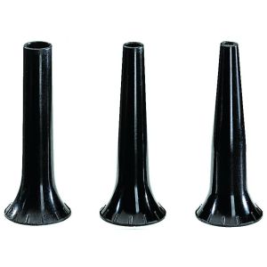 HEINE herbruikbare veterinaire SANALON S specula set, 3 stuks in Ø 4 / 6 / 9 mm, 61 mm lang, voor BETA 200 VET F.O. otoscoop