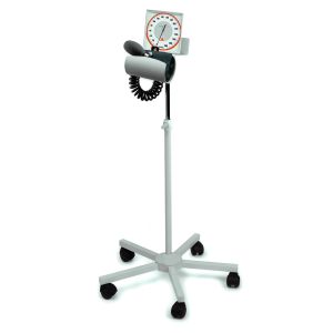 HEINE GAMMA XXL LF-S rolstandaard aneroïde bloeddrukmeter compleet met volwassen manchet (14 × 58 cm) en 3 m spiraal­insufflatie­slang