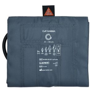 HEINE latex-vrije single-tube (1-slangsysteem) bloeddrukmanchet voor bovenbeen­meting bij volwassenen, maat 20 × 86 cm (armomtrek 41 – 59 cm). Compatibel met HEINE GAMMA G5, G7 en GP.
