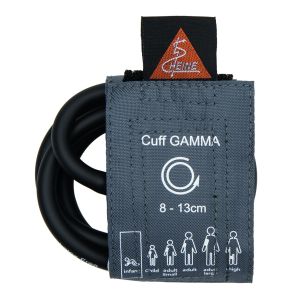 HEINE latex-vrije single-tube (1-slangsysteem) bloeddrukmanchet voor baby's, maat 6 × 28 cm (armomtrek 8 – 13 cm). Compatibel met HEINE GAMMA G5, G7 en GP.