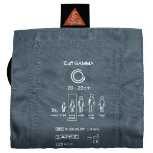 HEINE latex-vrije single-tube (1-slangsysteem) bloeddrukmanchet voor kleine volwassenen, maat 14 × 53 cm (armomtrek 20 – 29 cm). Compatibel met HEINE GAMMA G5, G7 en GP.