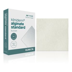 Kliniderm Alginaat calciumalginaatverband 5 x 5 cm, 10 stuks