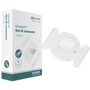 Kliniderm Film IV infuusfolie 7,5 x 8,9 cm, 50 stuks