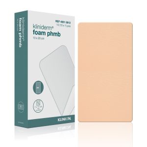 Kliniderm Foam PHMB antimicrobieel schuimverband 10 x 20 cm steriel, 10 stuks